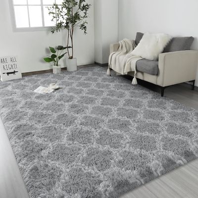 9mm espessura Custom Geométrico interior tapete de piso área grande Shag Tapetes para quarto Plush