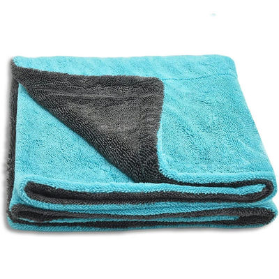 Tecnologia de colocação de cores personalizadas Toalhas de microfibra de plush twist para secagem de assentos de carro