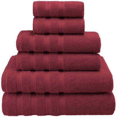 Custom Private Label Luxury Dobby Border Toalha 100% de algodão para banheiro adulto chuveiro