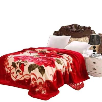 1kg-6kg Peso pesado Mink Raschel cobertor para Inverno padrão de camada única e dupla