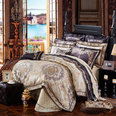 Adicione um toque de luxo ao seu hotel com este conjunto de Jacquard de estilo europeu sustentável