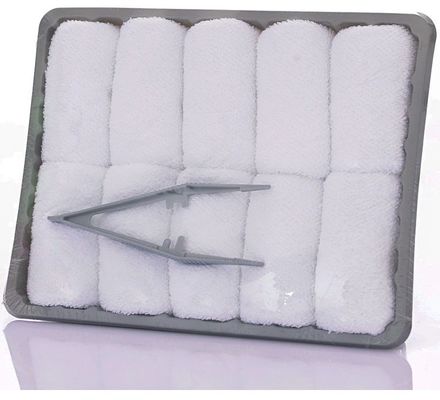 25*25cm Logotipo Avião Branco Toalha de Paleta de Algodão Antipilling e Fada de Rugas Cuidados Fácil