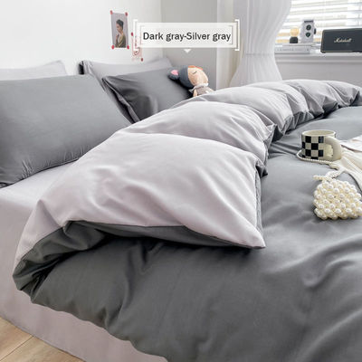 Colecções de lençóis de cama de algodão de cores sólidas