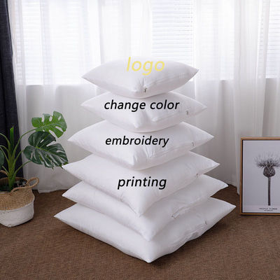 Logotipo personalizado aceito Impressão floral de roupa de cama para almofadas decorativas interiores de hotéis