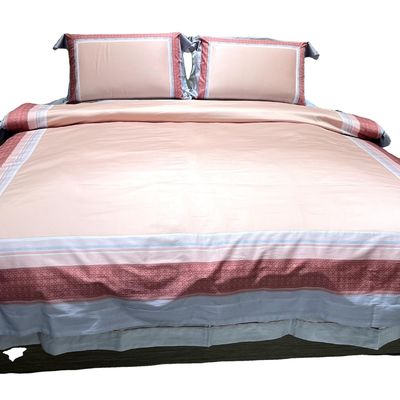 Roupas de cama de hotel 4 peças de cama de algodão egípcio com padrão moderno
