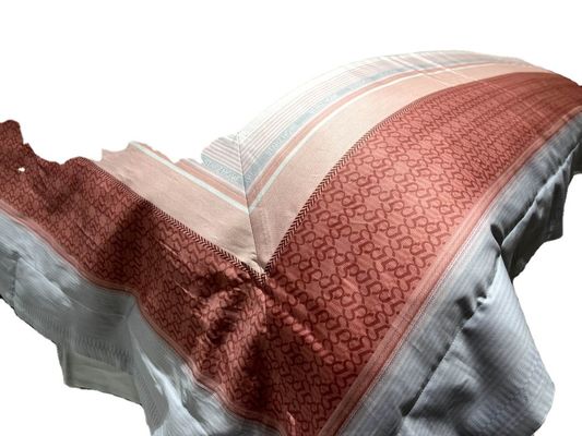 Roupas de cama de hotel 4 peças de cama de algodão egípcio com padrão moderno
