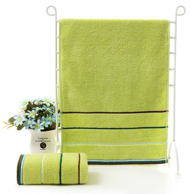 Toalha de banho em filé de cetim listrado Jacquard Material de algodão puro para clientes de todas as idades