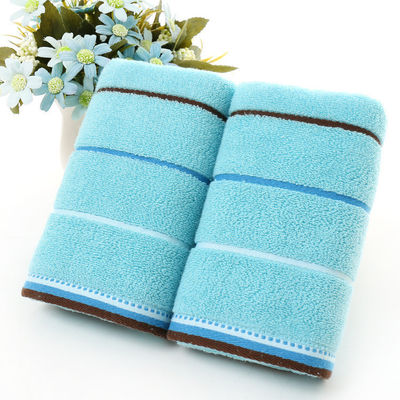 Toalha de banho em filé de cetim listrado Jacquard Material de algodão puro para clientes de todas as idades