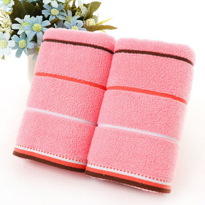 Toalha de banho em filé de cetim listrado Jacquard Material de algodão puro para clientes de todas as idades