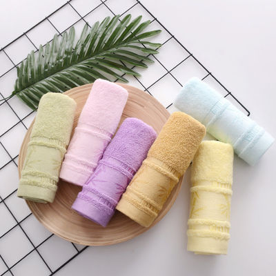 Toalha de fibra de bambu Jacquard quente 25*50cm para limpeza doméstica suave e absorvente