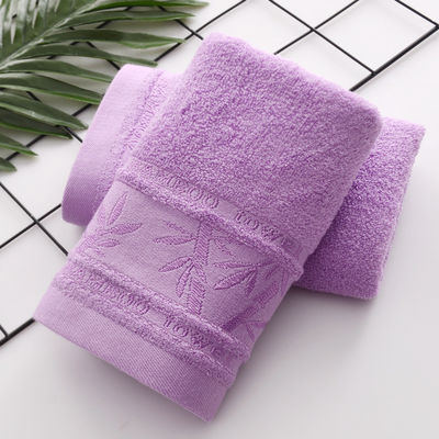 Toalha de fibra de bambu Jacquard quente 25*50cm para limpeza doméstica suave e absorvente