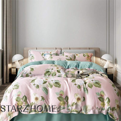 Conjunto de roupa de cama para cobertores impressos com padrão sólido e 300tc de fio