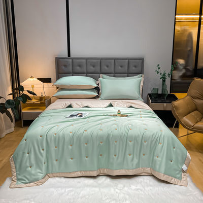 Hospital tamanho personalizado bordado Tencel quatro peças para refrigeração noites de verão