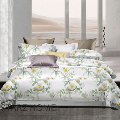Conjunto de roupa de cama para cobertores impressos com padrão sólido e 300tc de fio