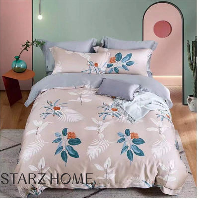 Conjunto de roupa de cama para cobertores impressos com padrão sólido e 300tc de fio
