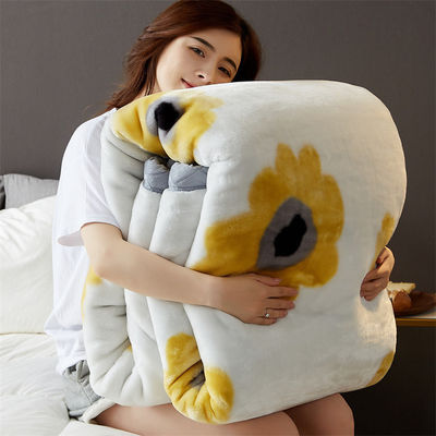 Cama de luxo de todas as estações Cama de luxo Impressa Casa Quarto Fluffy Throw