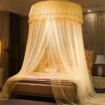 Proteja o seu sono com a nossa rede de mosquitos de teto de cúpula 1,5/1,8/2m Tamanho de cama Cor verde