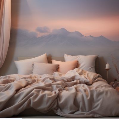 Casa personalizar Impressão Queen King tamanho de algodão cama conjuntos com plantas flores e plantas