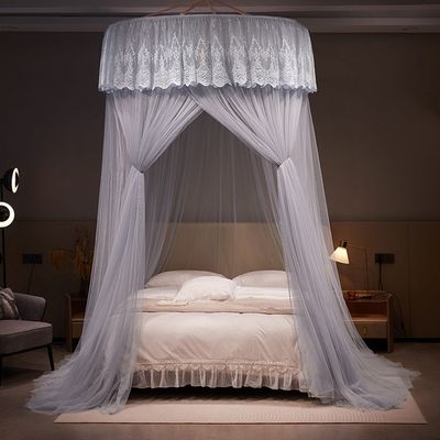 300tc Conta de fios Bela rede de mosquitos de dometa de renda para desenhos personalizados de conjunto de roupas de cama