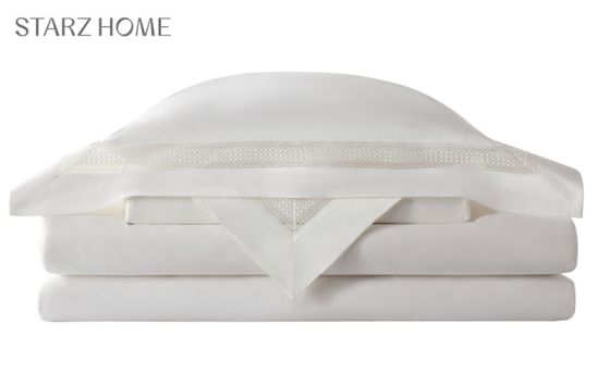 Hotel 3-4kg Jacquard algodão roupa de cama conjunto com 100% algodão almofada caixa e textura macia