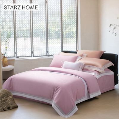 Hotel 3-4kg Jacquard algodão roupa de cama conjunto com 100% algodão almofada caixa e textura macia