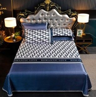 2024 Modern Wedding Bedding Type Wedding Kit de quatro peças Set de esteira de gelo