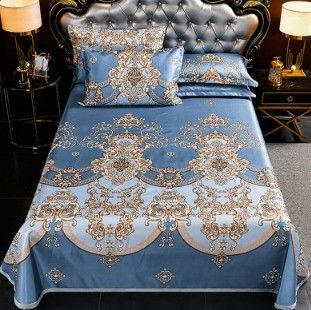 2024 Modern Wedding Bedding Type Wedding Kit de quatro peças Set de esteira de gelo