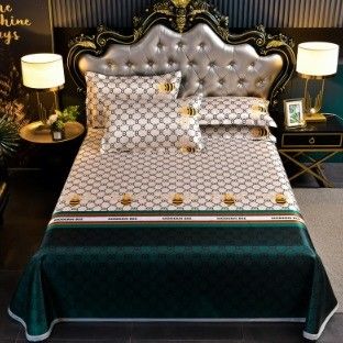 2024 Modern Wedding Bedding Type Wedding Kit de quatro peças Set de esteira de gelo