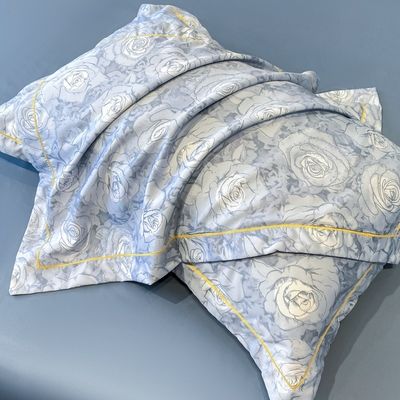 Padrões Nacionais Cores Grau de Resistência de Gelo Set de roupa de cama de seda Lenço de cama para cama de 2,0 m