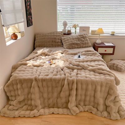 Outono e Inverno Espessado Cobertura Quebra-cabeça 200x230cm para Noites Relaxantes