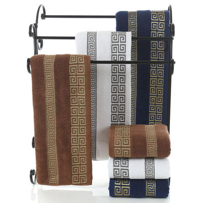 3kg de bordados de hotel de luxo personalizados espessos super macios banheiro banho 100% algodão toalha conjuntos