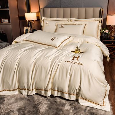 Lençóis de luxo descartáveis lençóis de cama de gelo de seda conjunto para dormir confortável
