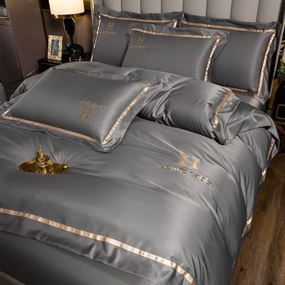 Lençóis de luxo descartáveis lençóis de cama de gelo de seda conjunto para dormir confortável