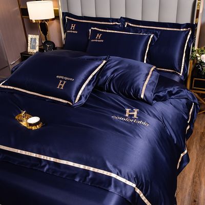 Lençóis de luxo descartáveis lençóis de cama de gelo de seda conjunto para dormir confortável