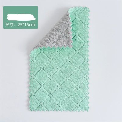 Roupa de limpeza de cozinha diária com absorção de água de dois lados e padrão de onda