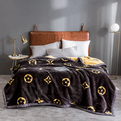 Brincos com padrão escovado de roupa de cama fofa para o Inverno