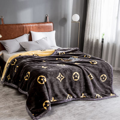 Brincos com padrão escovado de roupa de cama fofa para o Inverno