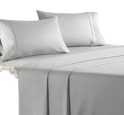 Set de roupa de cama de hotel de 5 estrelas com padrões nacionais de cor e 300tc de fio