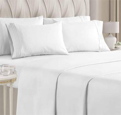 Set de roupa de cama de hotel de 5 estrelas com padrões nacionais de cor e 300tc de fio