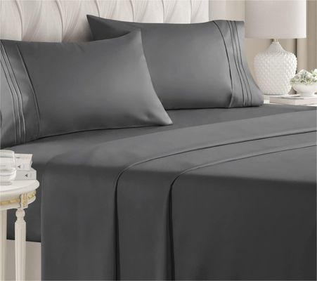 Set de roupa de cama de hotel de 5 estrelas com padrões nacionais de cor e 300tc de fio