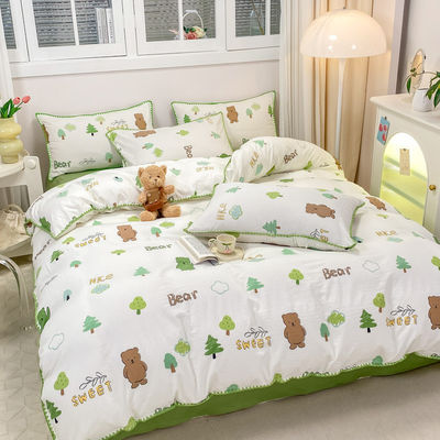 Resistência à cor Grau 4 Conjuntos de roupa de cama de designers para lençóis de cama de tamanho King e conjuntos de cobertores