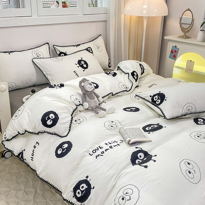 Resistência à cor Grau 4 Conjuntos de roupa de cama de designers para lençóis de cama de tamanho King e conjuntos de cobertores