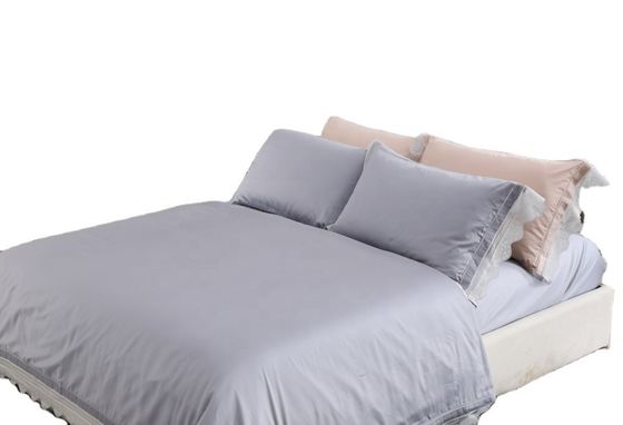 3-4 kg de luxo Satin Silk Set de roupa de cama de hotel com belo padrão Jacquard requintado