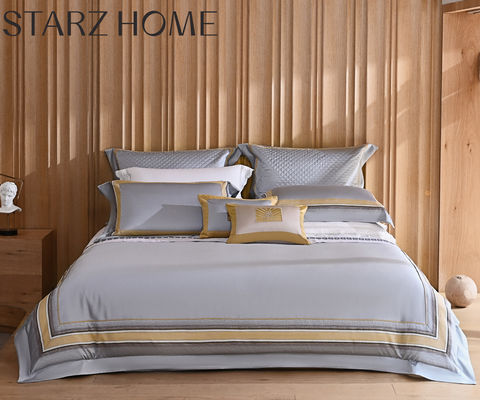 High Count Pima Cotton Jacquard Patchwork Bedding Sets em estilo de design moderno de luxo