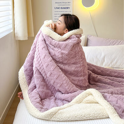Cobertura de cor sólida Super suave espessa flanel Sherpa Velocidade de cobertura para o seu cliente