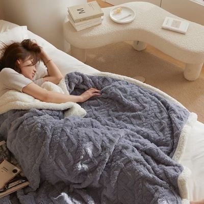 Cobertura de cor sólida Super suave espessa flanel Sherpa Velocidade de cobertura para o seu cliente