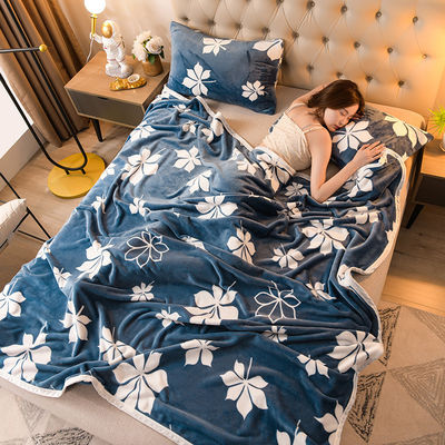 300g Solid Color Polyester Polar Fleece Throw Quilt para Casa Promoção Personalizada