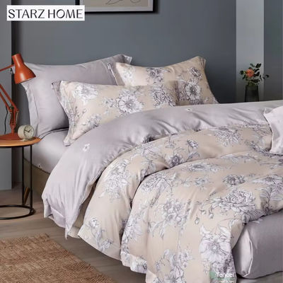 Luxury Home Textile Floral Impressed 100% Sheets de algodão