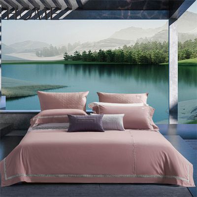 Permeável ao ar estilo europeu 100% algodão Jacquard 300TC 4Pcs