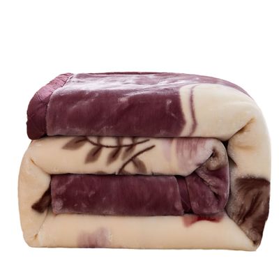 Muitos tipos espessa camada dupla super macio Coral Plush casamento cobertor de cobertor 180 * 220CM